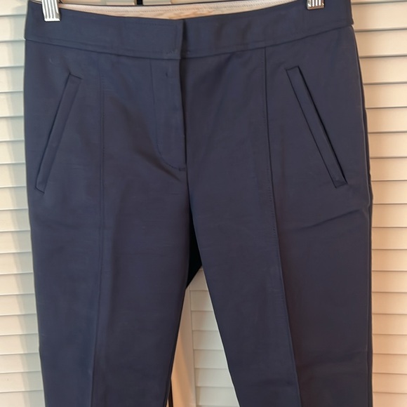 Navy Sea Tory Burch Vanner Cropped Blue Pants size 00 - Picture 4 of 15